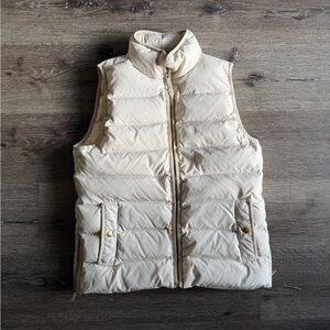 J. Crew Men's Beige Puffer Vest